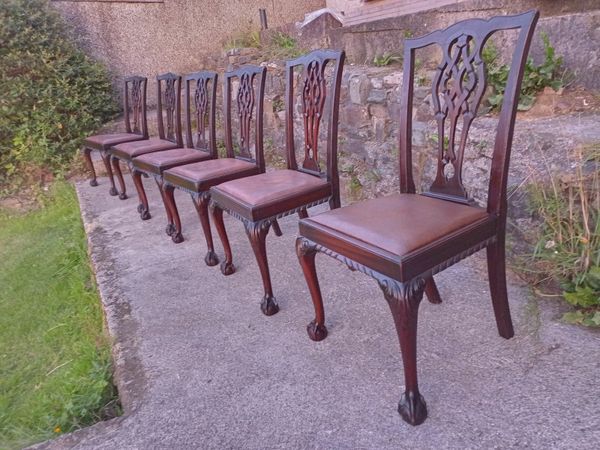 Chippendale chairs for deals sale