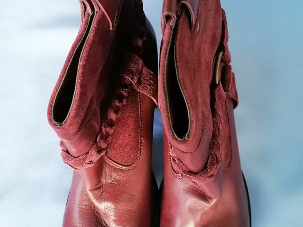 Faith red clearance ankle boots