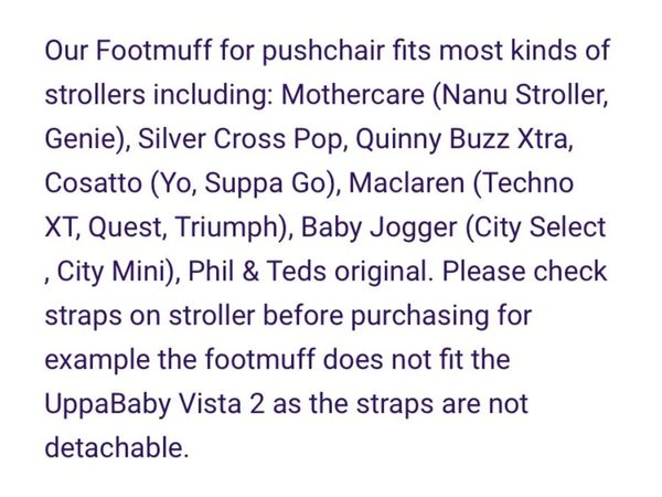 Mothercare nanu outlet footmuff