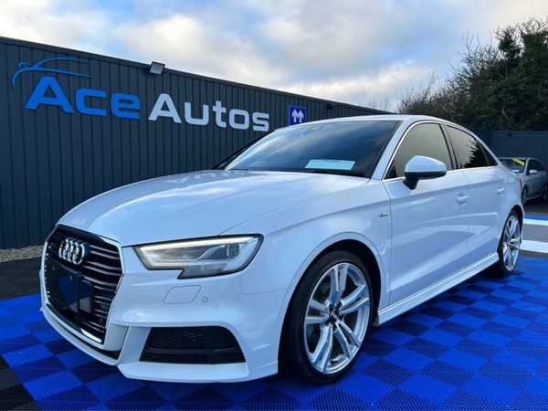 Audi a3 saloon s deals line white