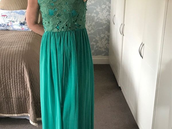 Mint green hotsell and gold dress