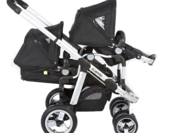 Icandy pear cheap double pram