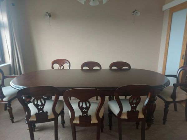 Mahogany dining table best sale and chairs for sale