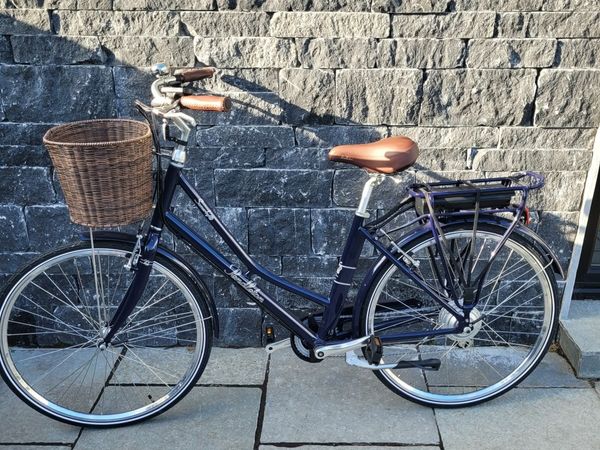 Blue bike 2024 with basket