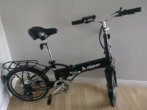 Zipper folding electric discount bike