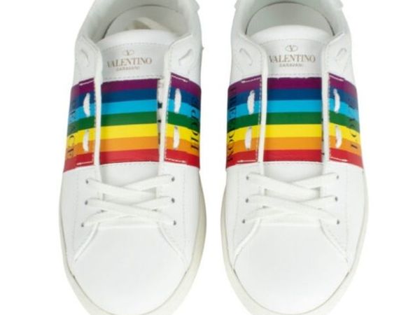 Valentino sale rainbow sneakers