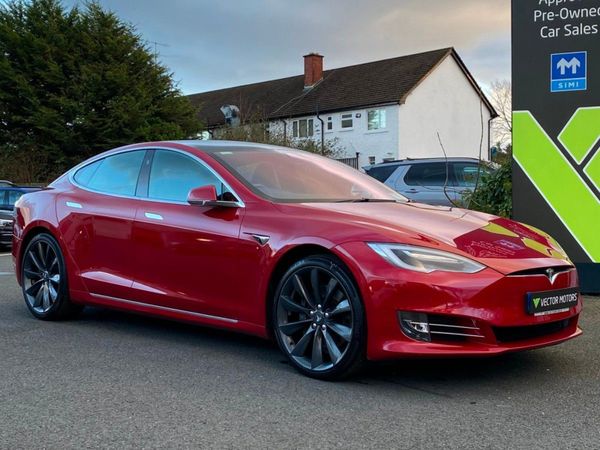 Tesla Model S Hatchback, Electric, 2018, Red