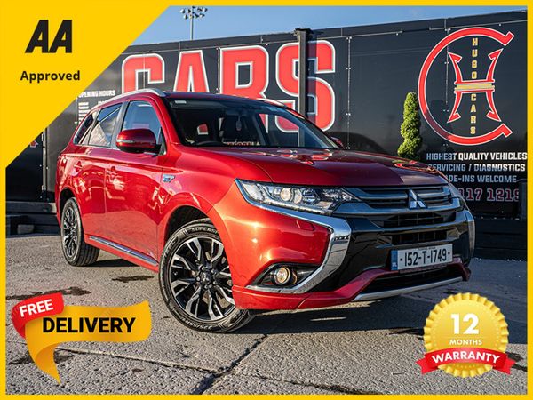 Mitsubishi Outlander SUV, Petrol Plug-in Hybrid, 2015, Red