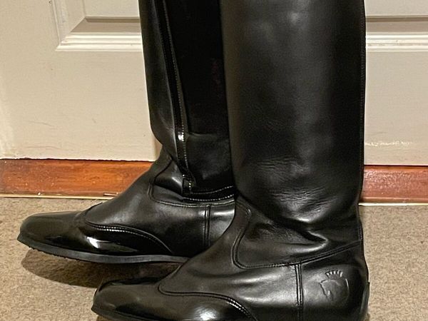 Leather riding boots size on sale 7