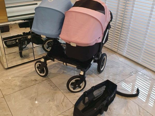 Bugaboo donkey pink and blue sales