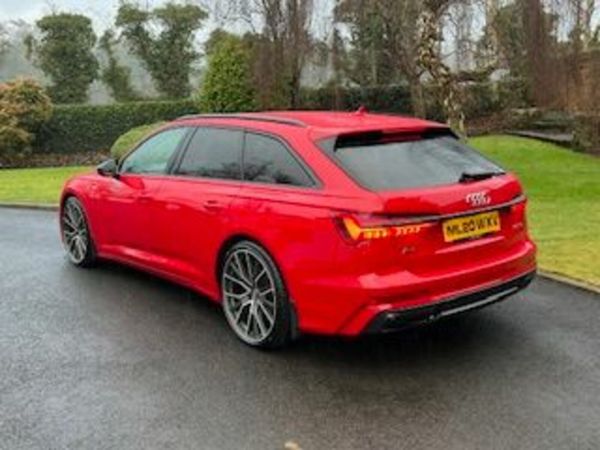 Audi A6 Estate, Diesel Hybrid, 2020, Red