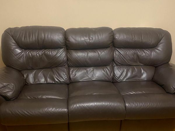 Donedeal shop leather couch