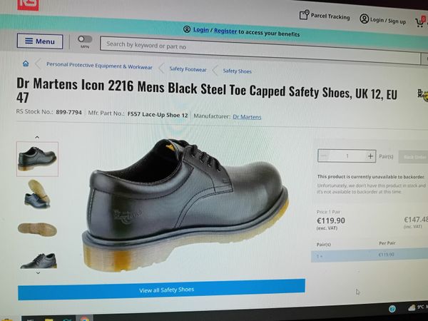 Dr martens icon 2024 2216 safety shoes black