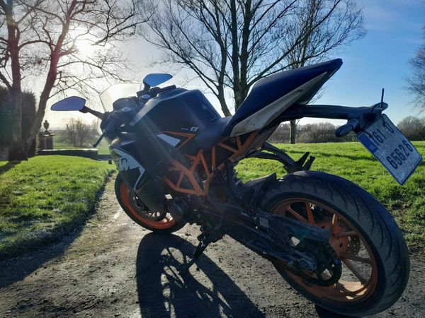 Ktm bike on store road