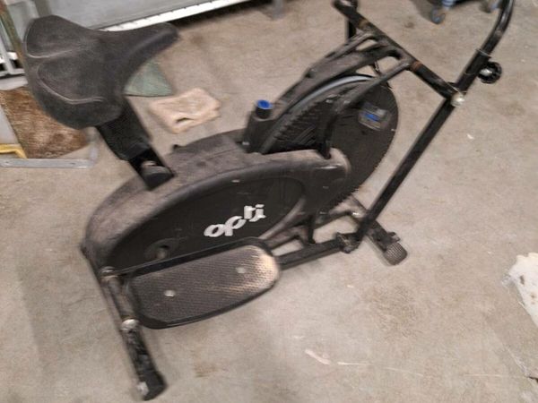 Opti magnetic 2 in 1 cheap cross trainer and exercise bike instructions