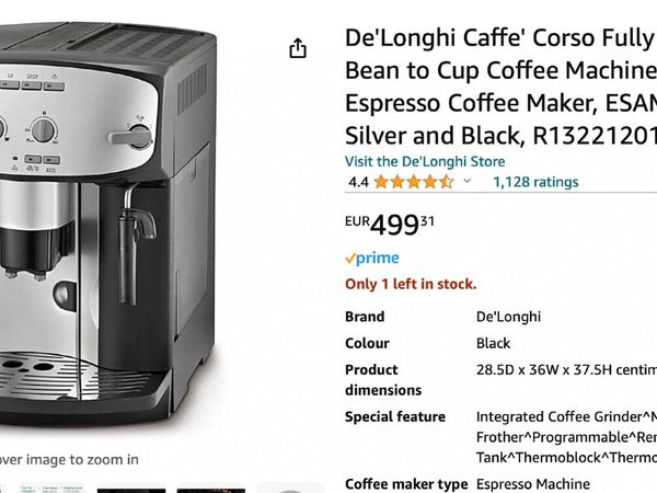 Delonghi caffe corso on sale descaler