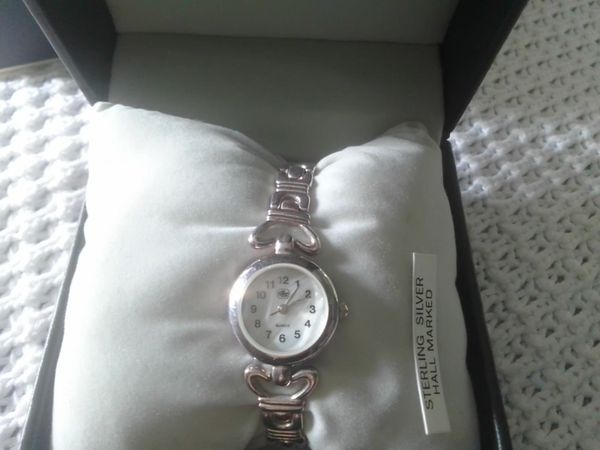 STERLING SILVER LADIES BRACELET WATCH 8