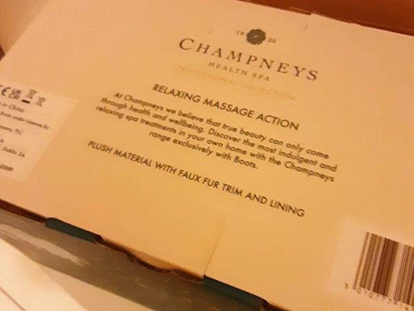 Champneys massage best sale slippers boots