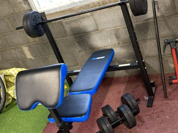 Bench press and weights for sale in Co. Limerick for 190 on DoneDeal