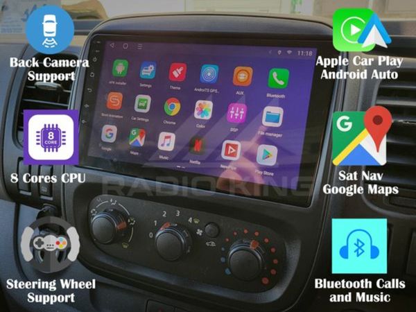 Maxca Car Radio, 2 din Carplay Radio Android auto Radio