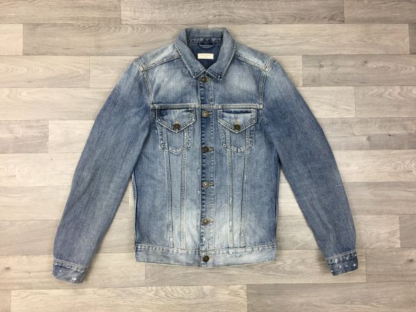 Mens denim shop blazer sale