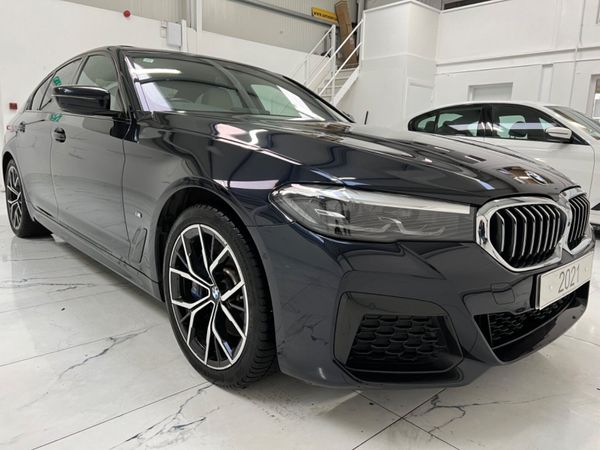 BMW 5-Series Saloon, Petrol Hybrid, 2021, Black