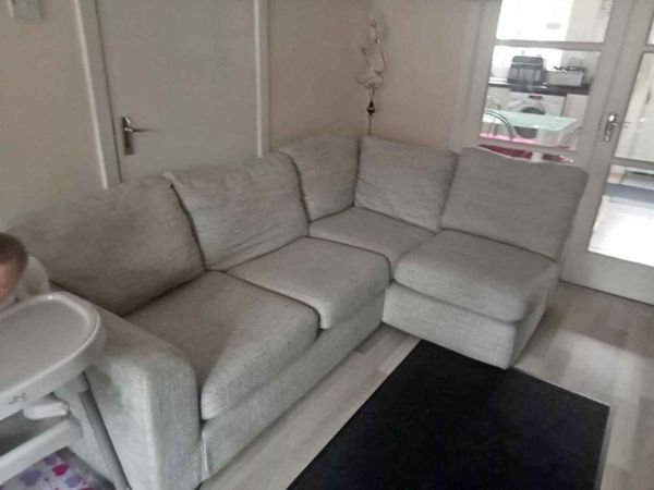 Charcoal l deals shaped sofa