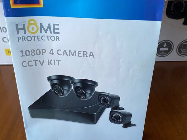 Home protector 1080p 4 camera 2024 cctv kit