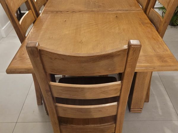 Donedeal table and discount chairs