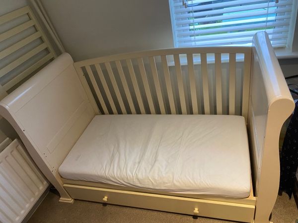 Toys r us sleigh cot clearance bed