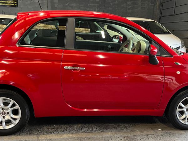 Fiat 500 Hatchback, Petrol, 2016, Red