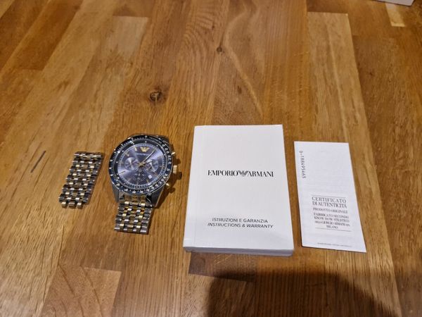 Armani discount watch instructions