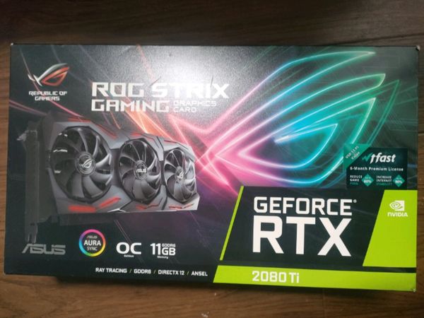 Asus Rog Strix RTX 2080Ti 11GB GPU for sale in Co. Down for 300