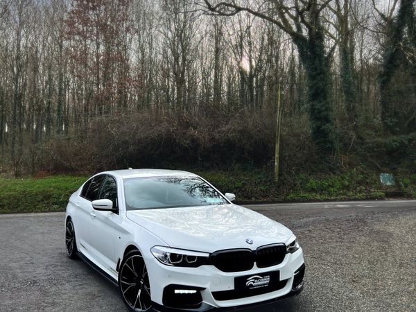 BMW 5-Series Saloon, Diesel Hybrid, 2020, White