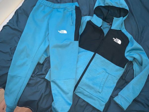 North face cheap tracksuit green