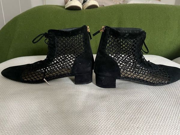 Mesh ankle cheap boots