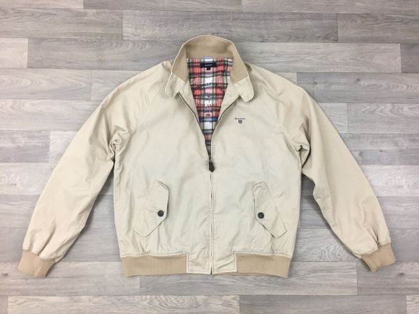 Mens cream hotsell harrington jacket