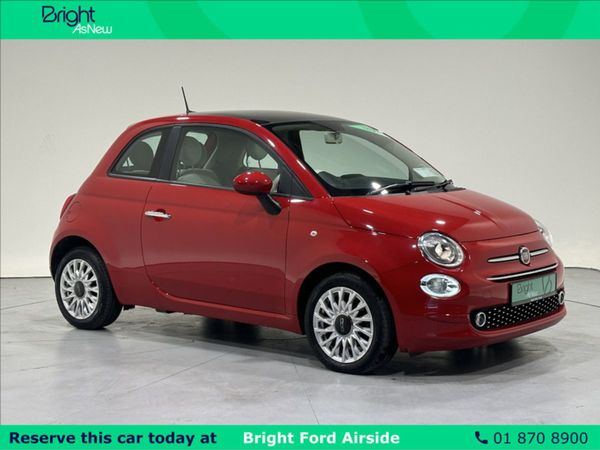 Fiat 500 Hatchback, Petrol, 2021, Red