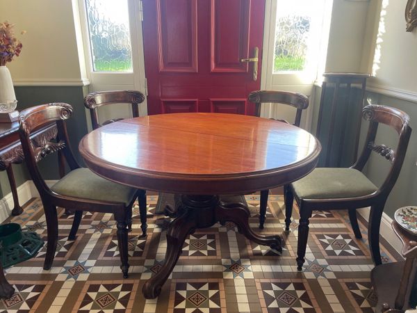 Mahogany dining table best sale and chairs for sale