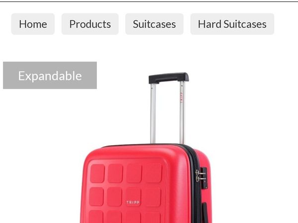 Tripp raspberry cheap suitcase