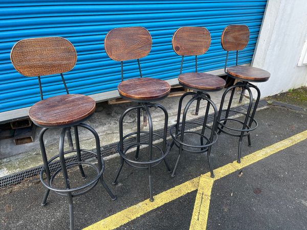 Old wooden bar store stools for sale