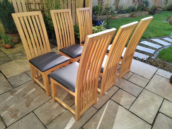 Large oak deals table and chairs