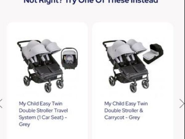 My child easy twin stroller on sale