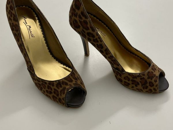 Anne michelle cheap leopard heels