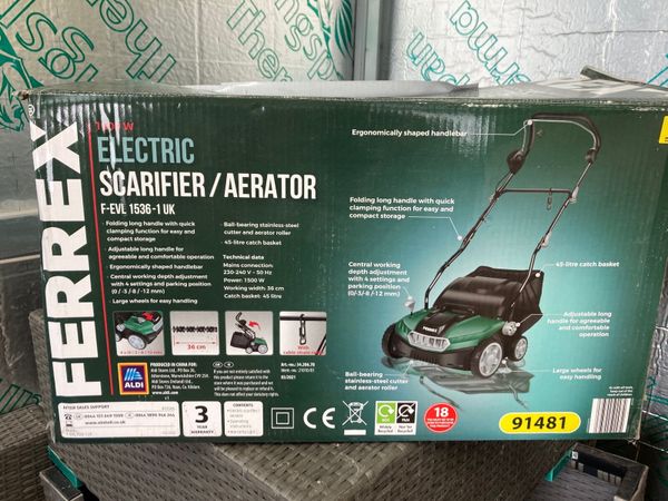 Aldi electric lawn scarifier & deals aerator