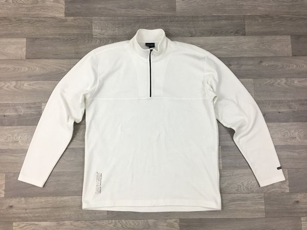 Mens white shop golf pullover