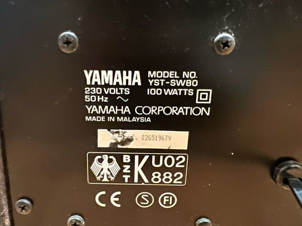 Yamaha sw80 hot sale subwoofer