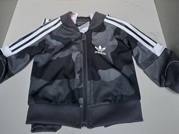 Leather adidas best sale tracksuit for sale