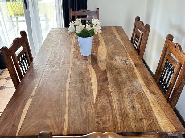 Donedeal table and online chairs