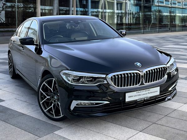 BMW 5-Series Saloon, Petrol Plug-in Hybrid, 2017, Black